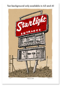 Image 3 of Canberra Starlight Drive-in Limited Edition Digital Print