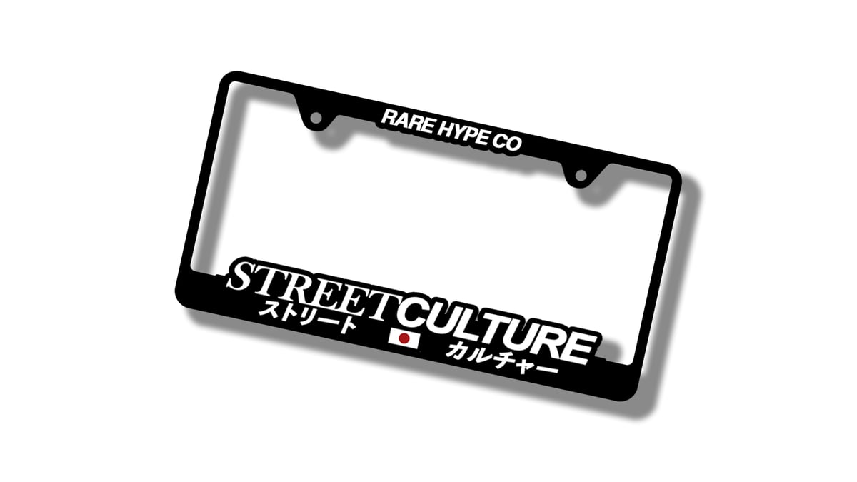 Image of Street Culture License Plate Frame