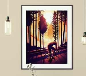 Cycling Print - Sunrise