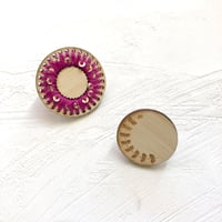 Image 1 of Magenta Spiral Pin Set