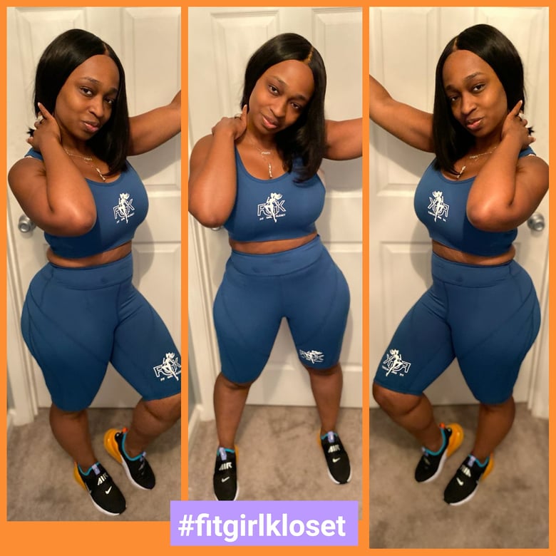 Image of Blue FGK Crop Top