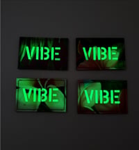 Image 2 of VIBE laser cut floral glow-in-the-dark patch