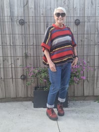 Image 2 of Squared Top -red stripe
