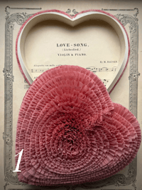 Image 3 of Antique Pink Heart Candy Boxes