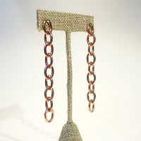 Image 2 of Copper Chain Link Earrings