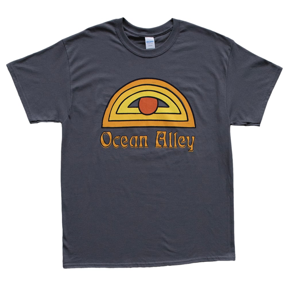 Image of Ocean Alley Sun Eye Tee Charcoal T-Shirt