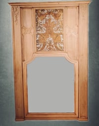 19th C Architectural Trumeau Mirror