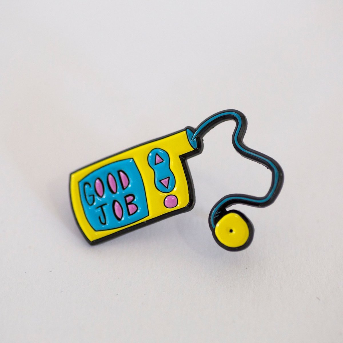 Image of Good Job Label Pin