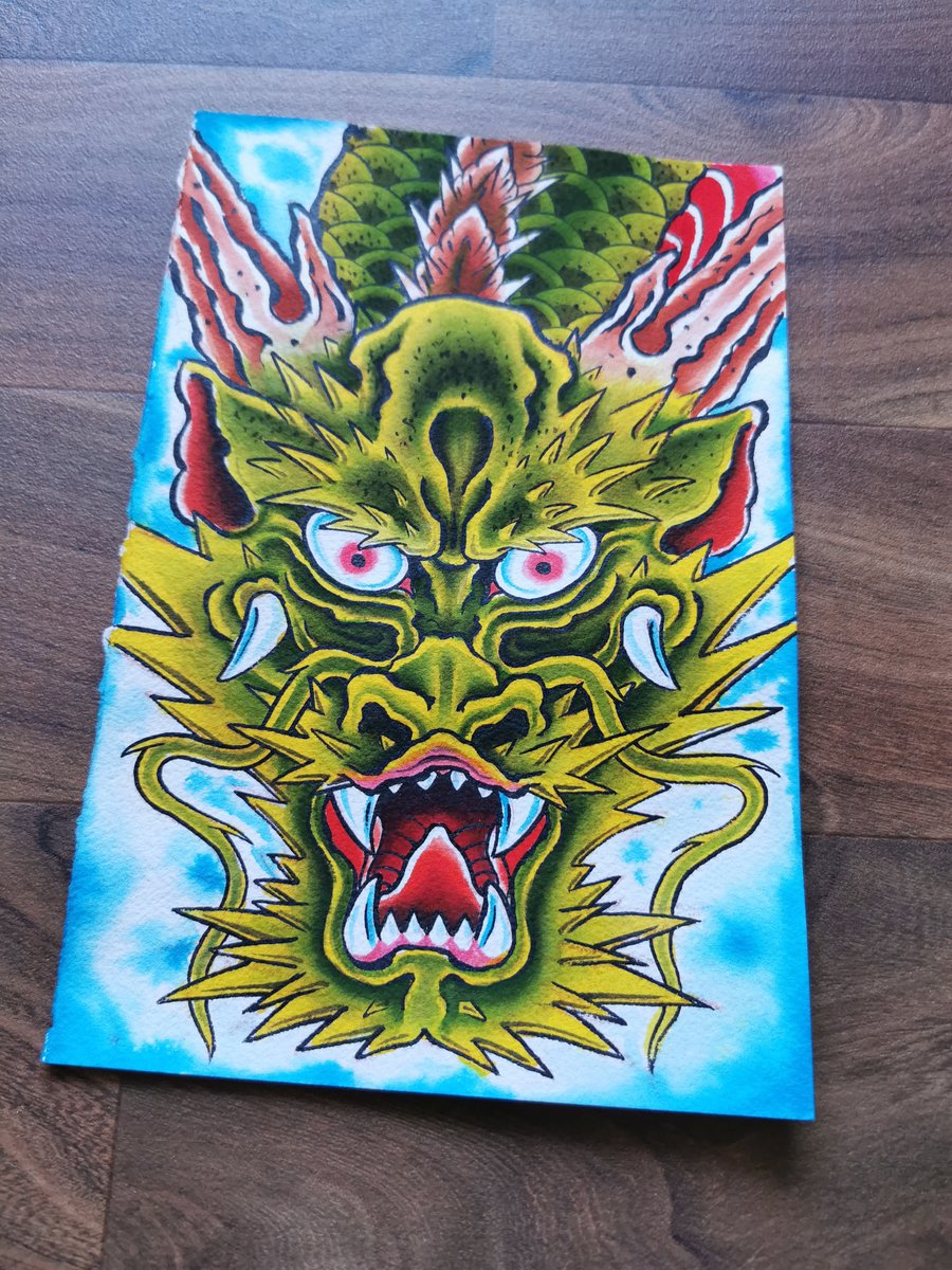 Image of Original dragon painting