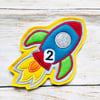 Rocket Birthday Badge 