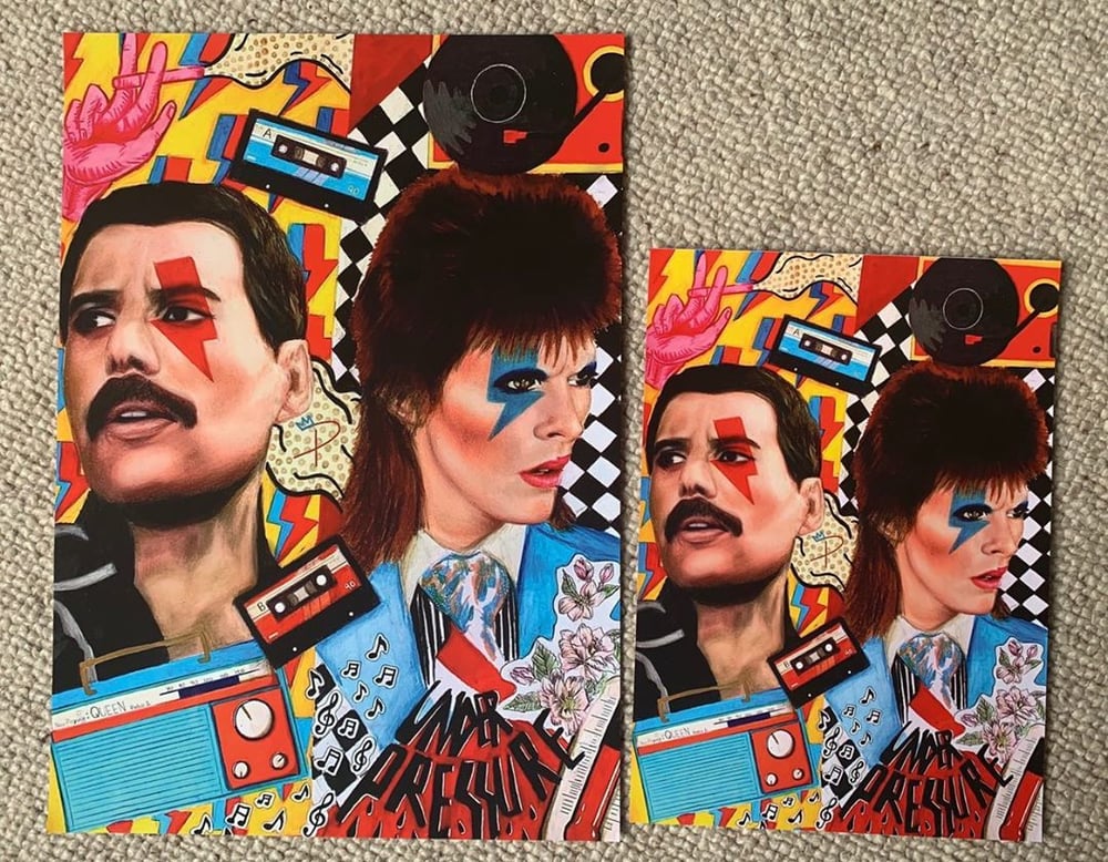 “Under Pressure” Freddie and Bowie Print