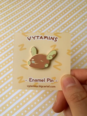 Snoozing AloRai Hard Enamel Pin