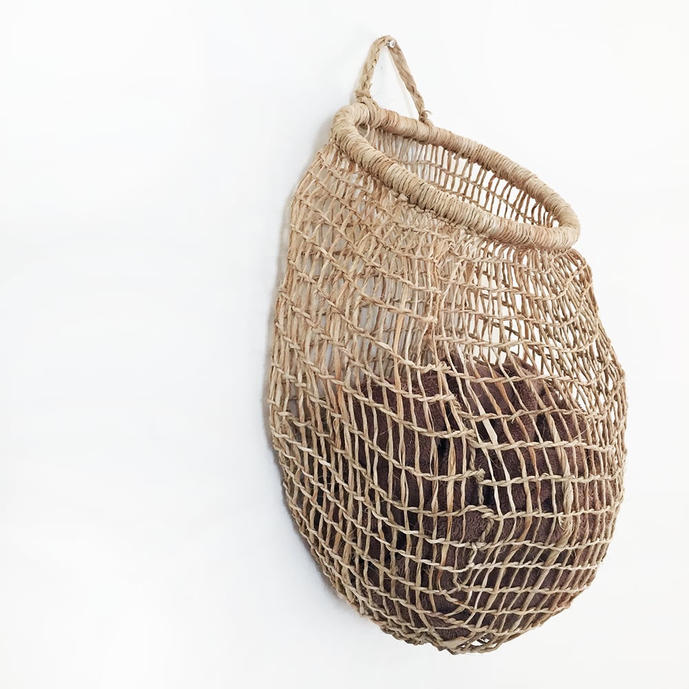 Image of Nido Handwoven Tree Bark Hanging Basket
