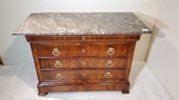 Image 1 of 19th C Louis Philippe Walnut Commode