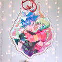 burning love, galolio acrylic charm