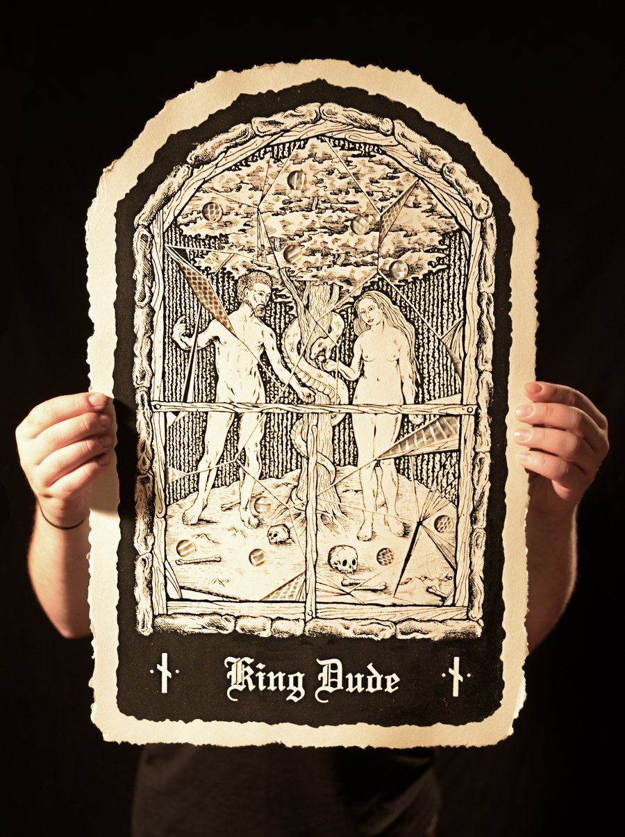 Image of King Dude snake skin poster
