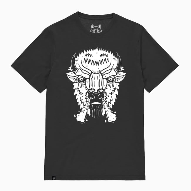 Grumpy Bison T-Shirt Organic Cotton
