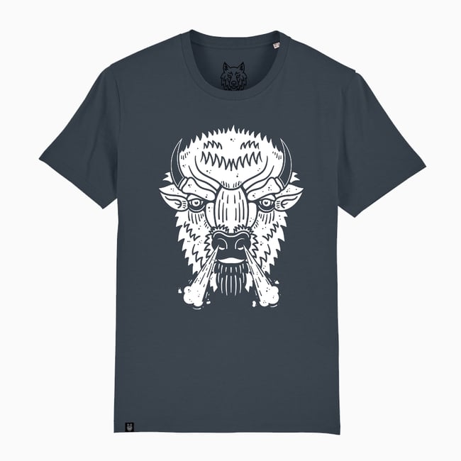 Grumpy Bison T-Shirt Organic Cotton