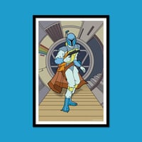 Image 1 of ANIMATED BOUNTY HUNTER ART PRINT