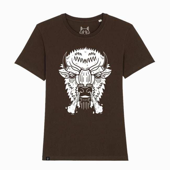 Grumpy Bison T-Shirt Organic Cotton