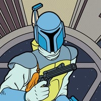 Image 3 of ANIMATED BOUNTY HUNTER ART PRINT