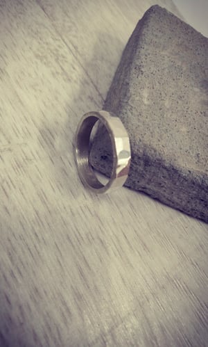 Image of Textured Silver Ring