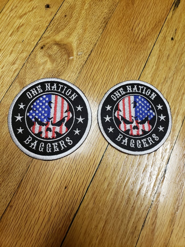 One Nation Baggers round patch set. | Glide Nation Outlet