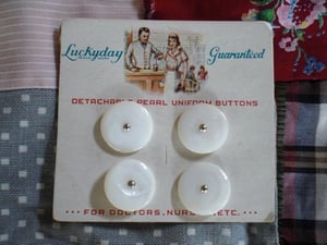 Image of Vintage "Luckyday" Pearl Buttons