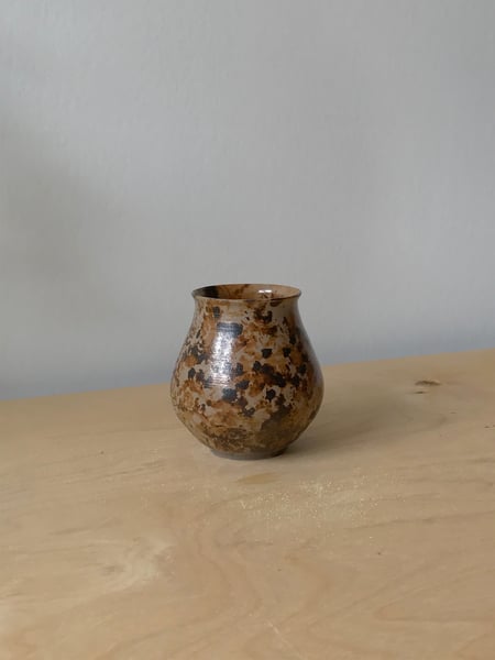 Image of Grey tortoiseshell vase #2