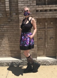 Image 2 of Glitter Galaxy Circle Skirt (with pockets) 