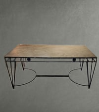 Image 1 of 20th C French Iron Base Table 