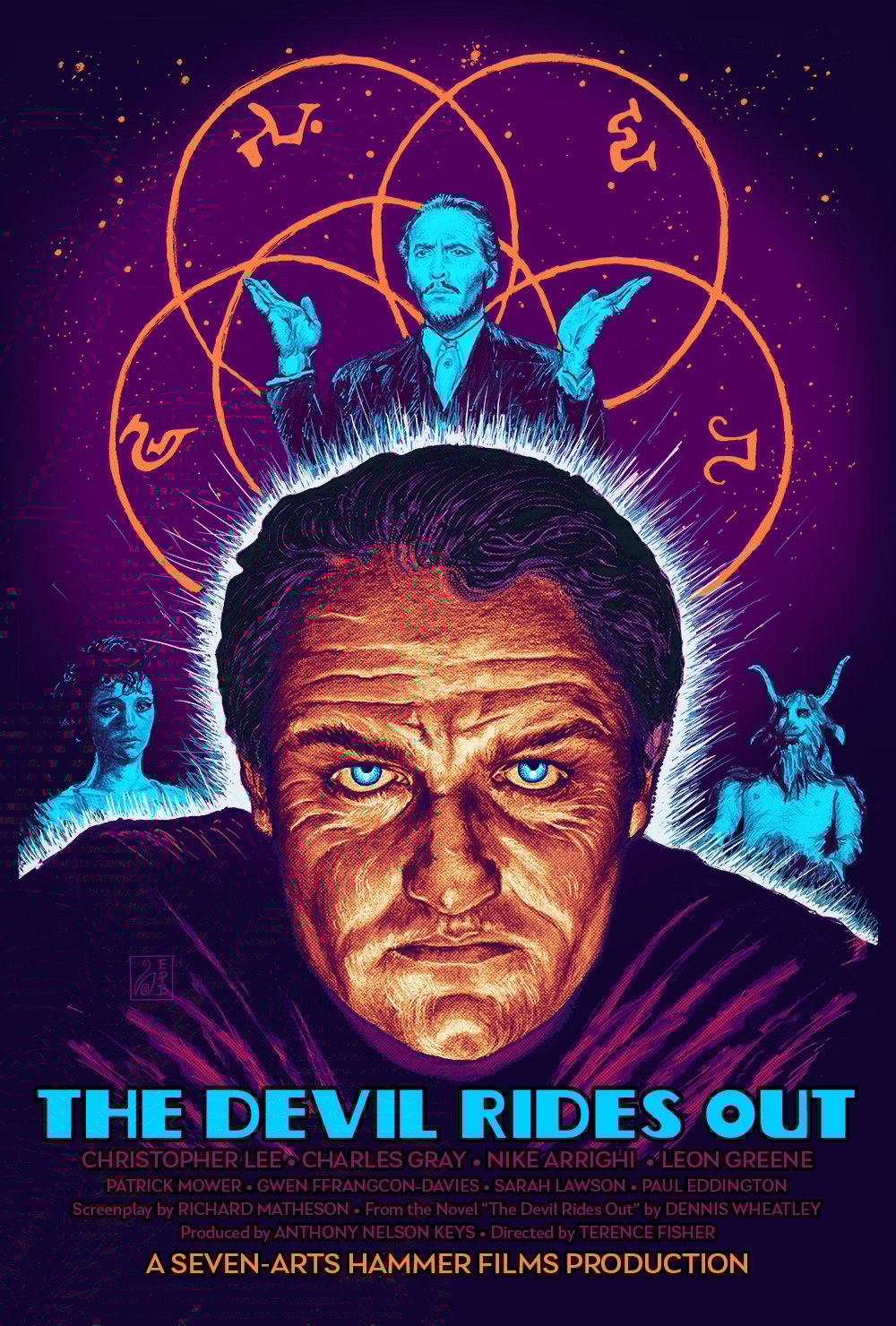 The Devil Rides Out Poster | colours of the dark