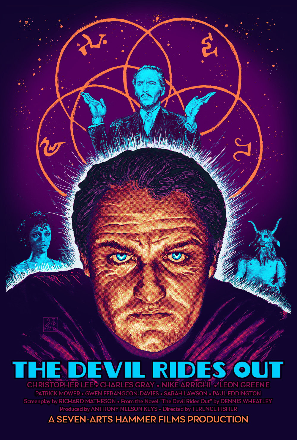 The Devil Rides Out Poster | colours of the dark