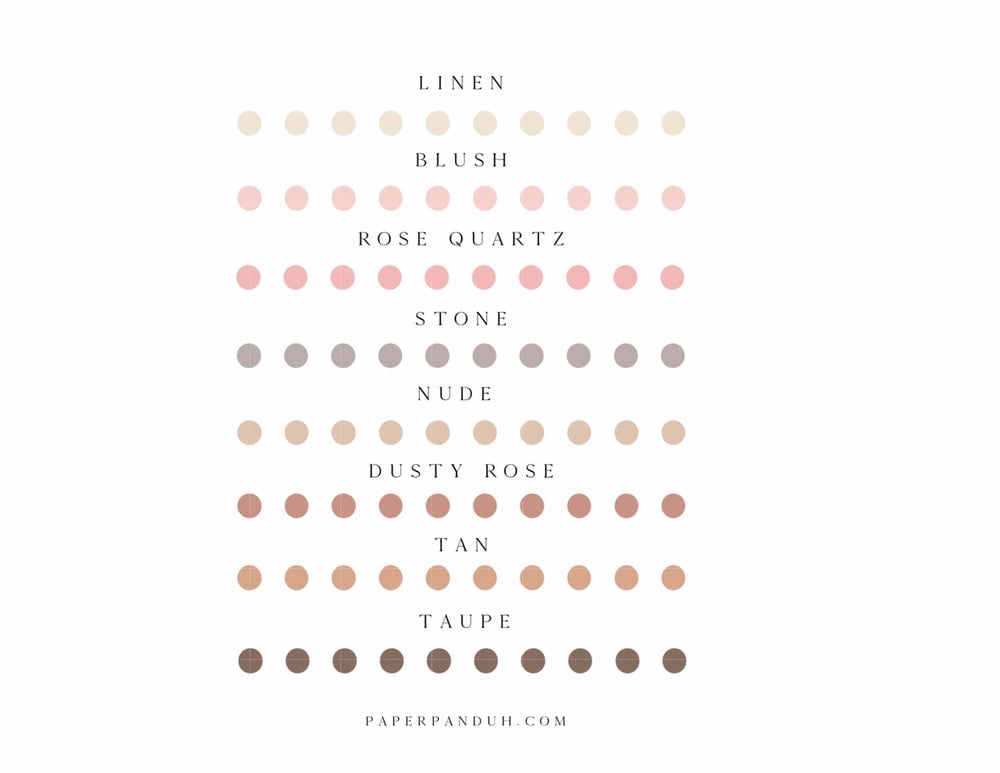 Mini Transparent Neutral Line Icons | paperpanduh