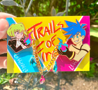 Image 1 of 'Trails of Fire' - Promare GaloLio Enamel Pin Set 