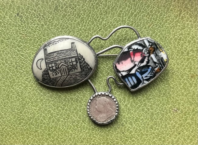 OUR LITTLE HOME BROOCH