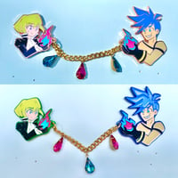 Image 3 of 'Trails of Fire' - Promare GaloLio Enamel Pin Set 