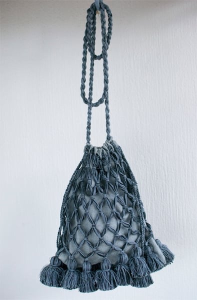 Image of Azul Woven hobo bag 