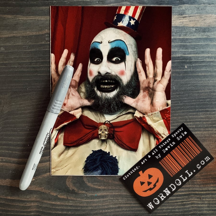 Image of Captain Spaulding - House of 1000 Corpses Signed Print