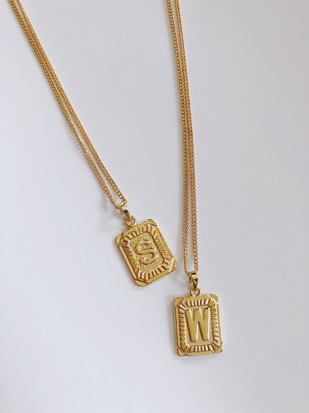 Image of INITIAL PENDANT NECKLACE