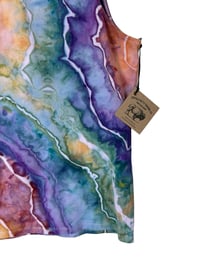 Image 3 of ♻️ UPCYCLED 1X Plus Knit Tank in Autumn Geode Ice Dye