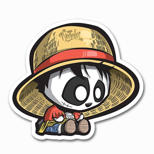 Image of Panda Luffy Sticker