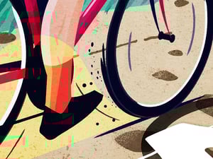 Cycling Print - Paris Roubaix