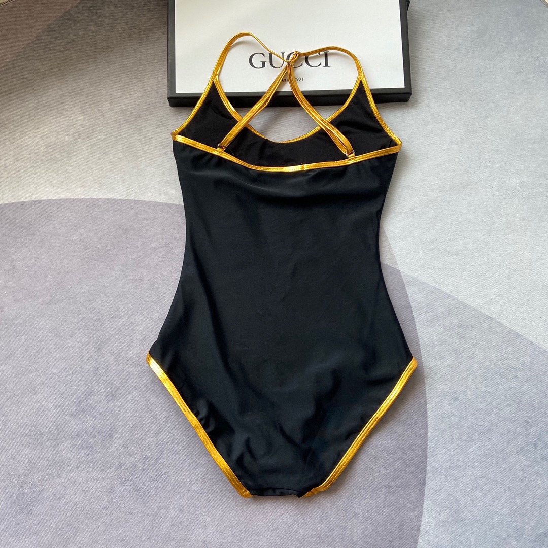 black gucci swimsuit