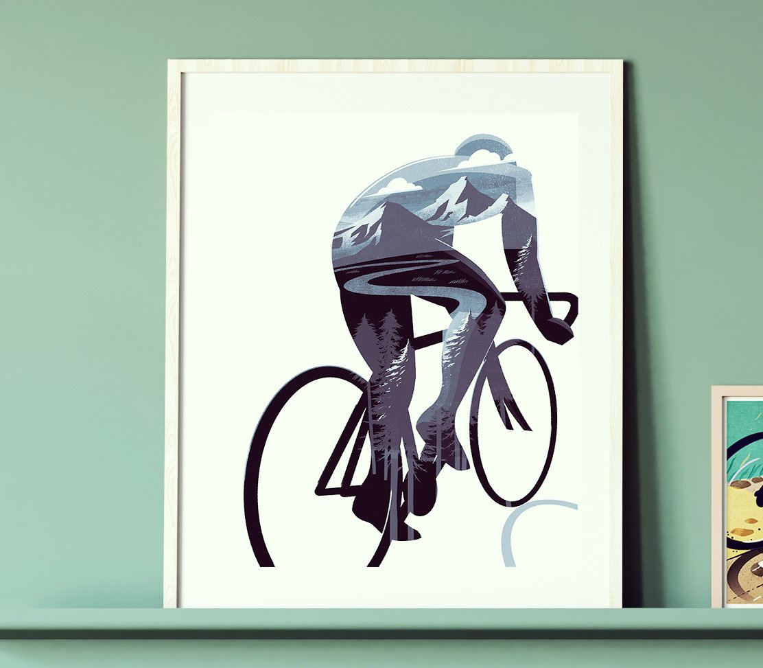 Cycling Print - Inside the Rde