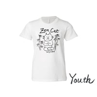 Image 2 of WOW "Zen Cat" Youth T-Shirt