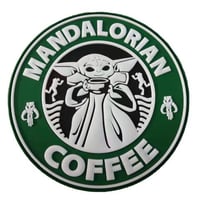 MANDALORIAN COFFEE PVC MORALE PATCH