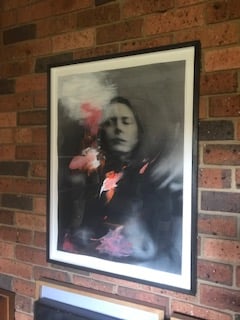 Image of one off framed original print/painting