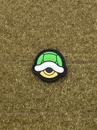 GREEN SHELL PVC CAT EYE MORALE PATCH