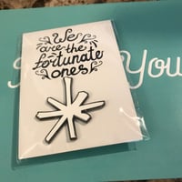 white asterisk pin